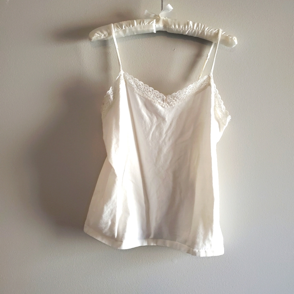 Merona Women's White Lace Cami Size M